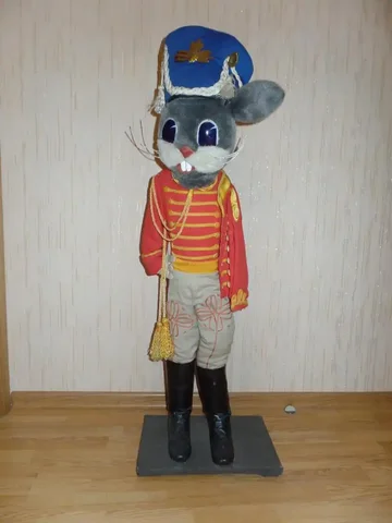 Стоячая игрушка Заяц-гусар ручной работы - Товары для детей в Воронеж