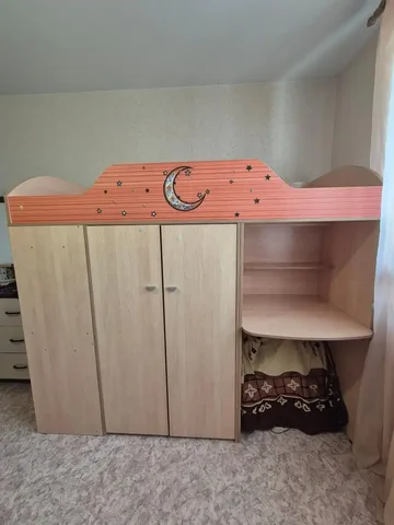 Детская двухэтажная кровать "Радуга" с матрацем - Мебель в Воронеж