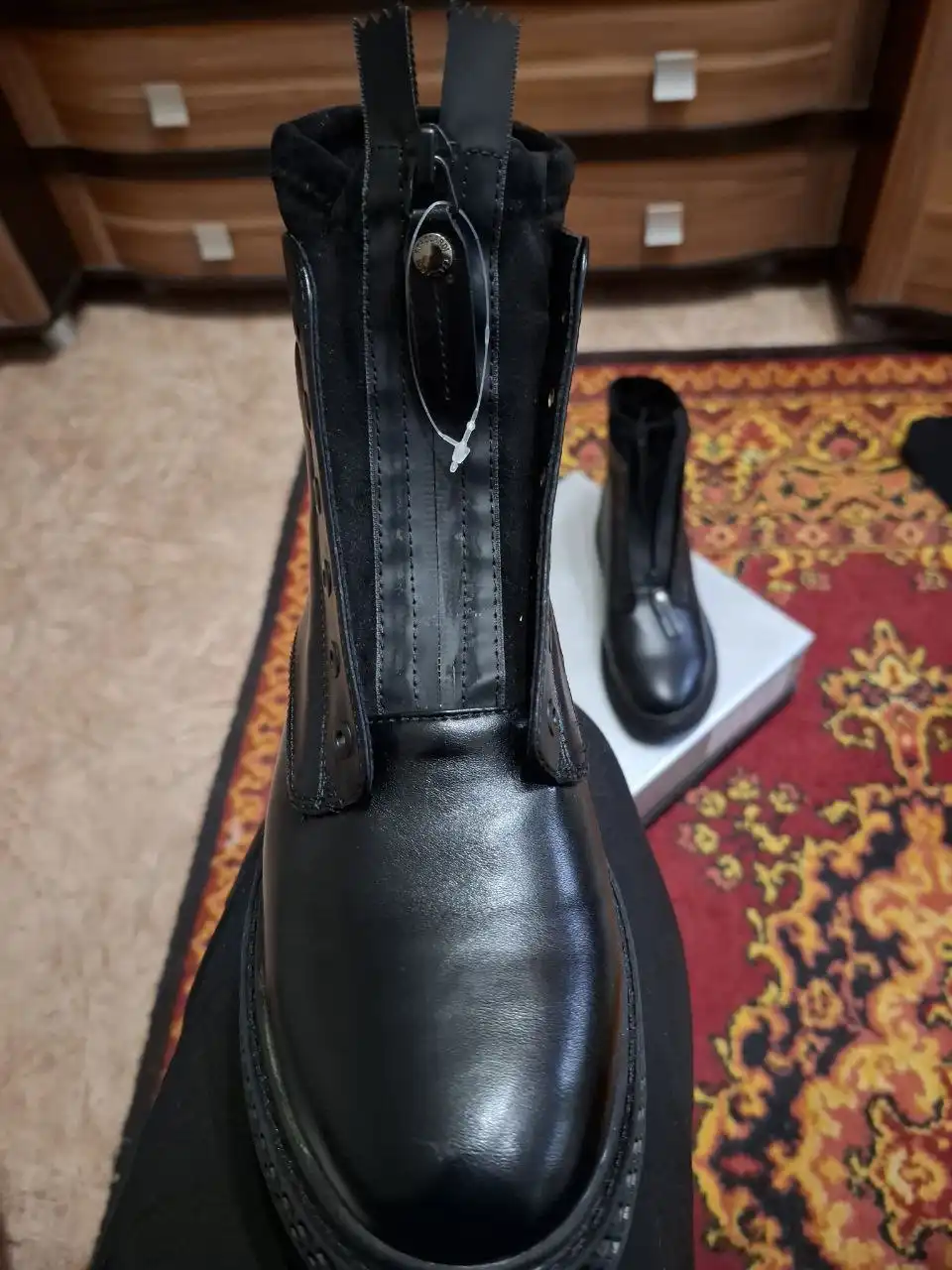 Кожаные ботинки на зиму - Обувь (Одежда) в Воронеж