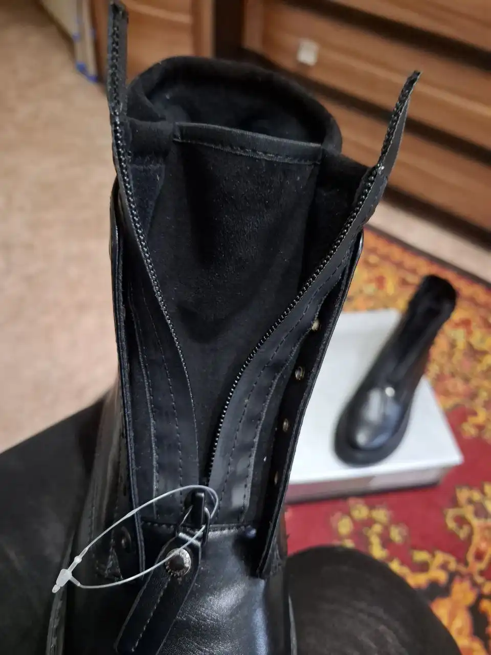 Кожаные ботинки на зиму - Обувь (Одежда) в Воронеж