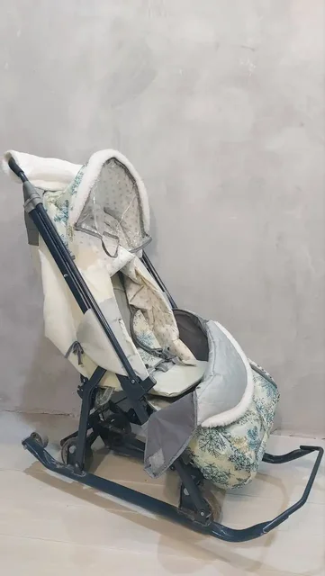 Продам санки (полозья+колеса) 3 положения спинки - Товары для детей в Воронеж