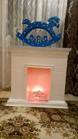 Продажа камина из полистирола с декором - Растения в Чита