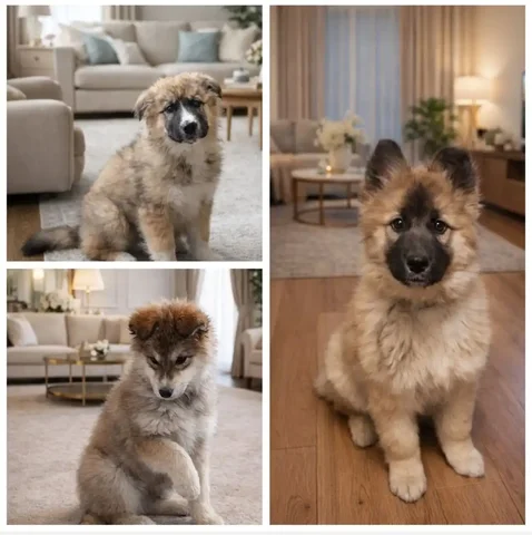 Щенки помесь 2.5 месяца - Животные в Чита