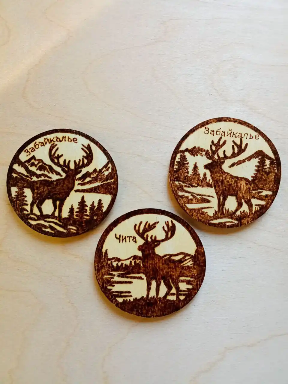 Магниты ручной работы с выжиганием Забайкальский край - Рукоделие и хендмейд (Хобби и отдых) в Чита