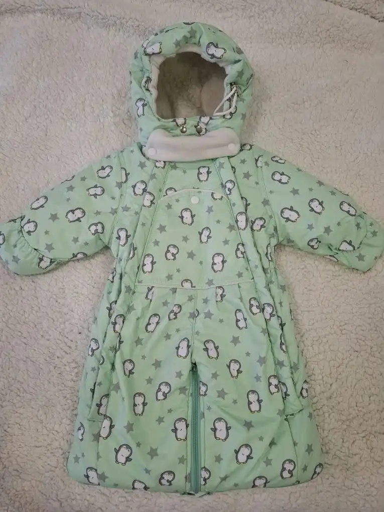 Продам комбинезон-трансформер для детей с меховыми варежками и пинетками - Одежда для детей (Товары для детей) в Чита