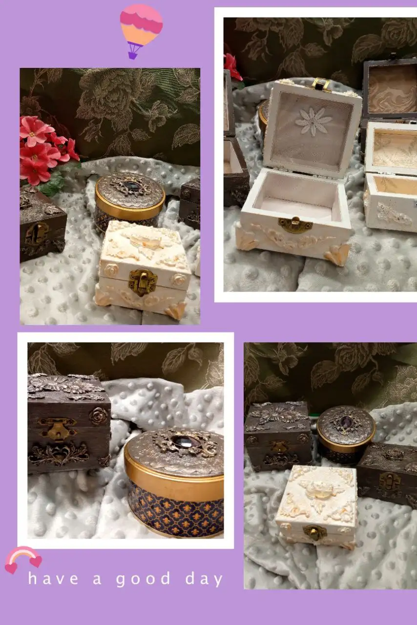 Ручная шкатулка для украшений из дерева с декором - Рукоделие (Хобби и отдых) в Чита