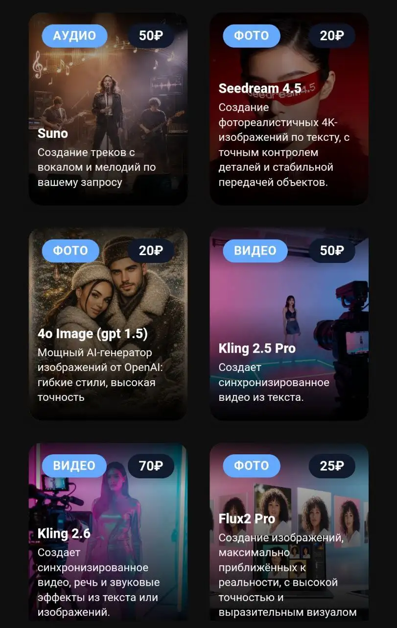Услуги нейросетей: создание песен, видео, изображений и обработка фото - IT и цифровые услуги (Услуги) в Чита