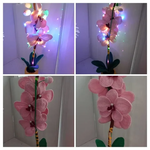 Ночник 'Орхидея' - беспроводной светильник из гипоаллергенной пряжи - Кухонная мебель и техника в Чита