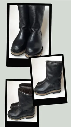 Продам кожаные сапоги с натуральной овчиной - Одежда в Чита