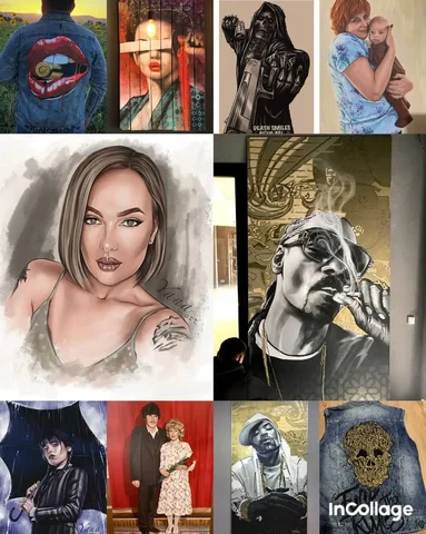 Ручные портреты, шаржи и роспись футболок - Работа в Ростов-на-Дону