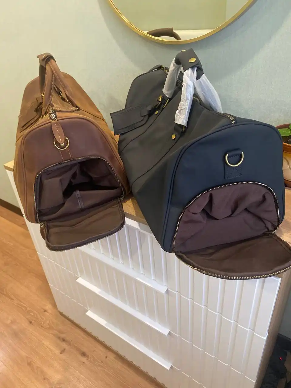 Дорожные сумки из натуральной кожи буйвола