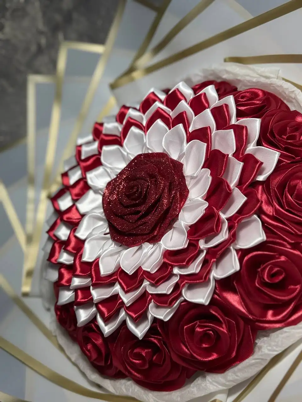 Букеты из атласных лент ручной работы - Рукоделие (Хобби и отдых) в Ульяновск