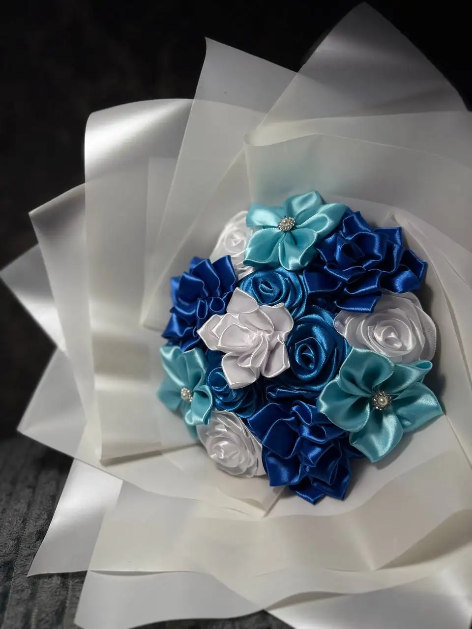 Букеты из атласных лент ручной работы - Рукоделие (Хобби и отдых) в Ульяновск