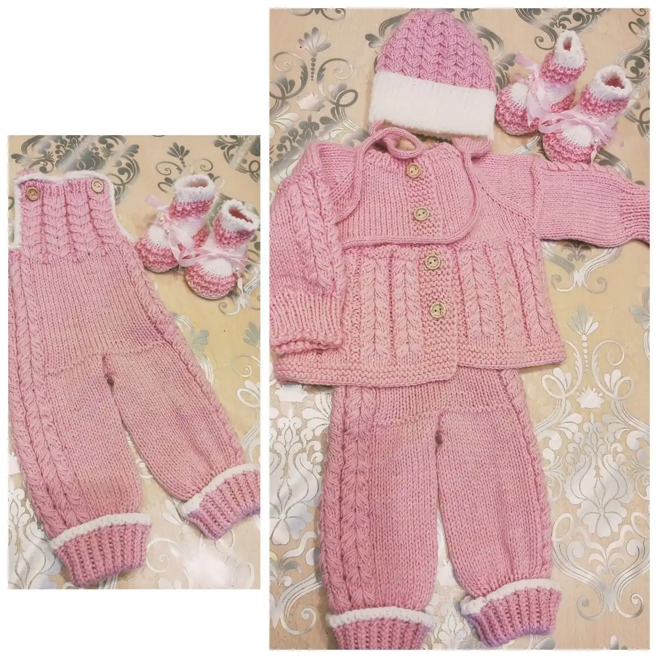 Детская вязаная одежда ручной работы из экологичной пряжи