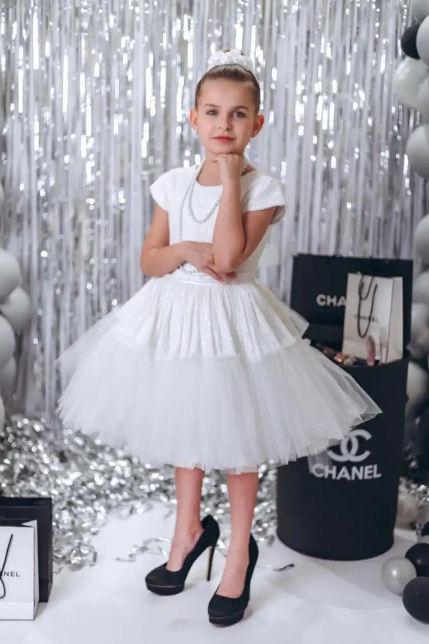 Продам белоснежное платье для девочки от Клен Дизайн - Детская одежда в Сургут