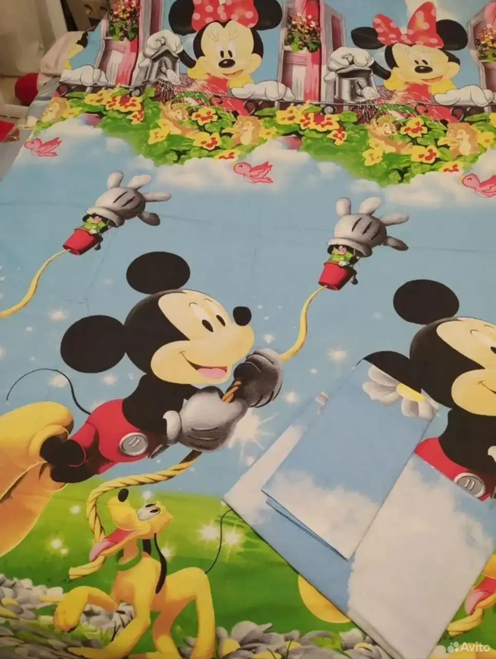 Комплект детского постельного белья Мики Маус и Мини Маус - Постельное бельё (Товары для детей) в Сургут