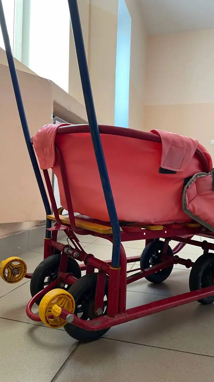 Санки детские с механизмом выдвижных колесных шасси - Санки (Товары для детей) в Сургут