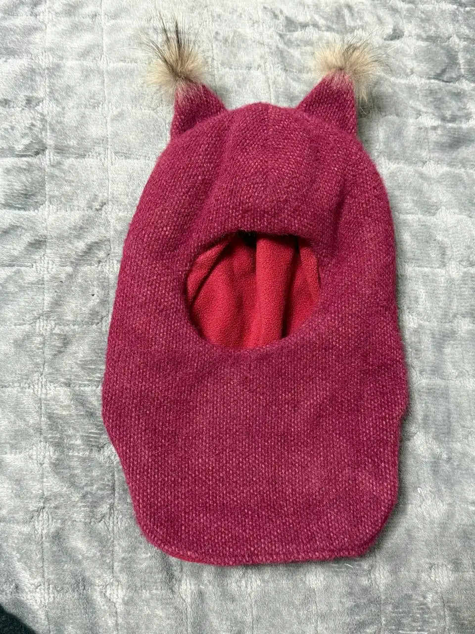 Шапка-шлем из альпаки для детей 1-3 года - Детская одежда (Одежда) в Сургут