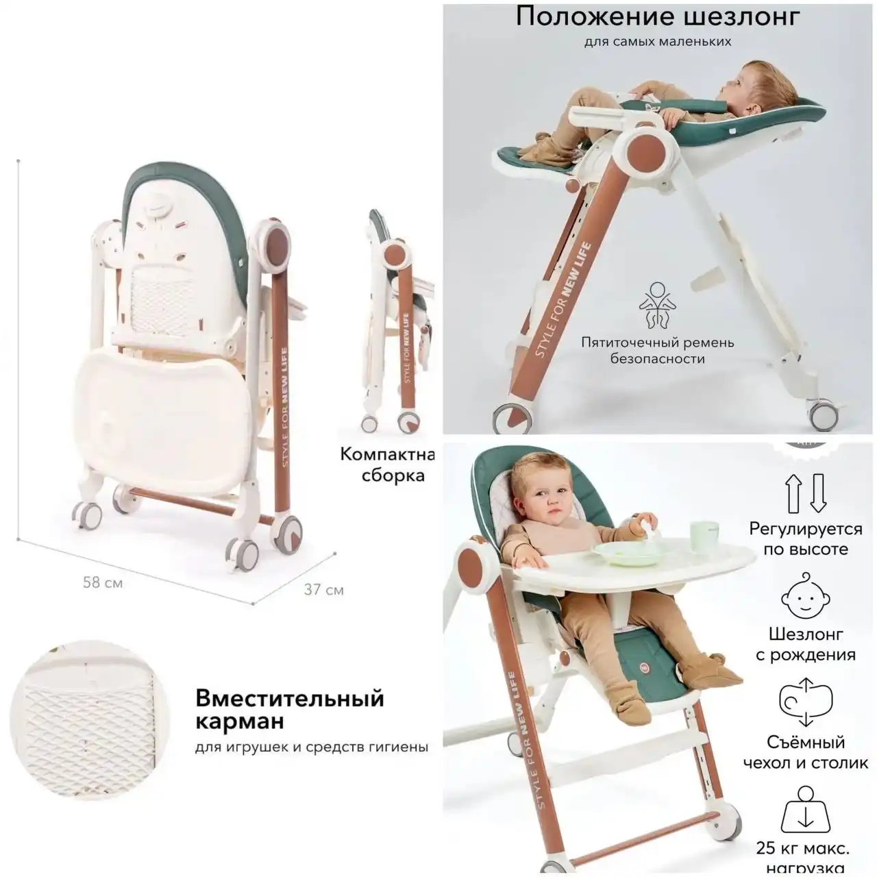 Продам стульчик для кормления Happy Baby - Детская мебель (Товары для детей) в Сургут