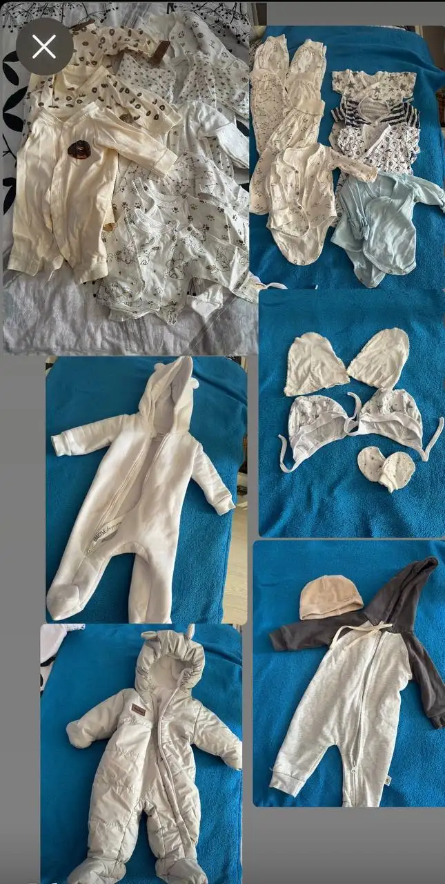 Продам малышковые вещи пакетом от 0 до 3 месяцев - Одежда (Товары для детей) в Сургут