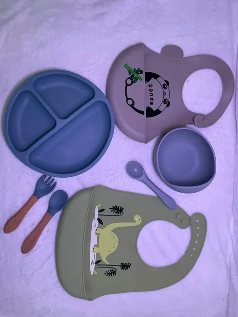 Набор посуды для первого прикорма из пищевого силикона - Товары для детей в Сургут