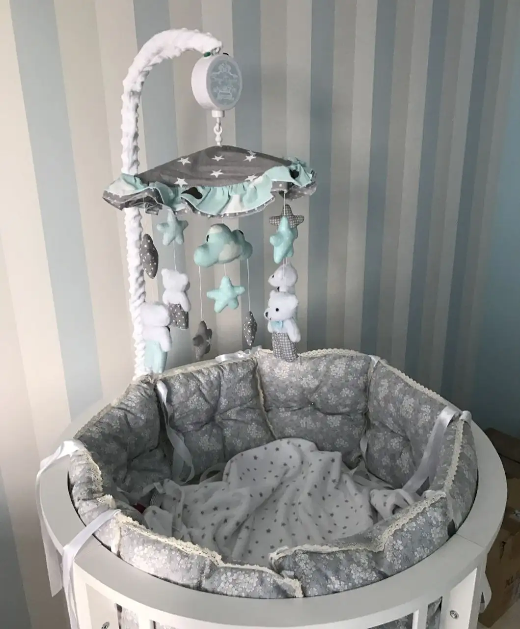 Детский мобиль в кроватку ручной работы - Детские игрушки (Товары для детей) в Сургут