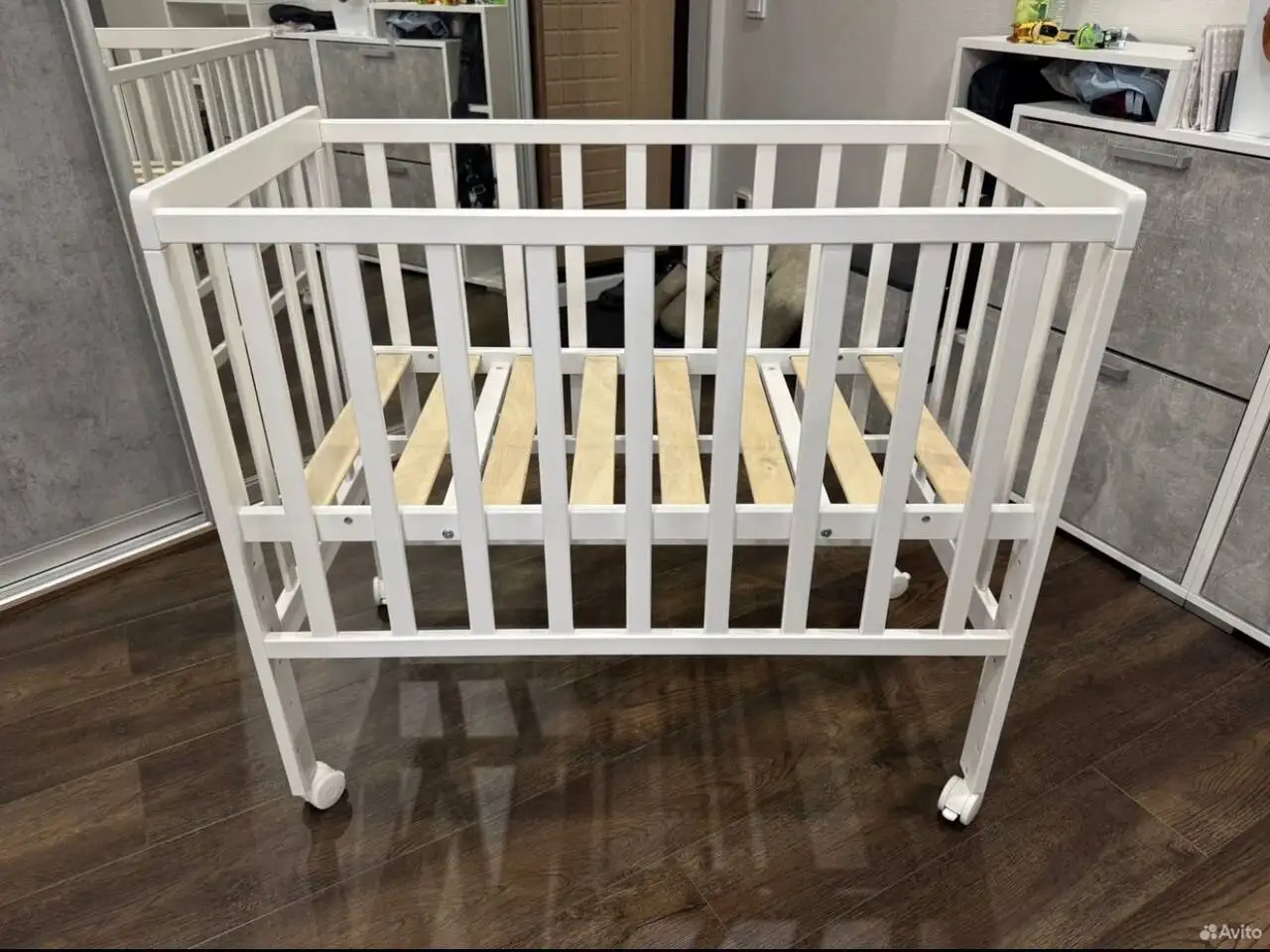 Детская кровать из цельного дерева 90x50 с матрасом - Детская мебель (Товары для детей) в Сургут