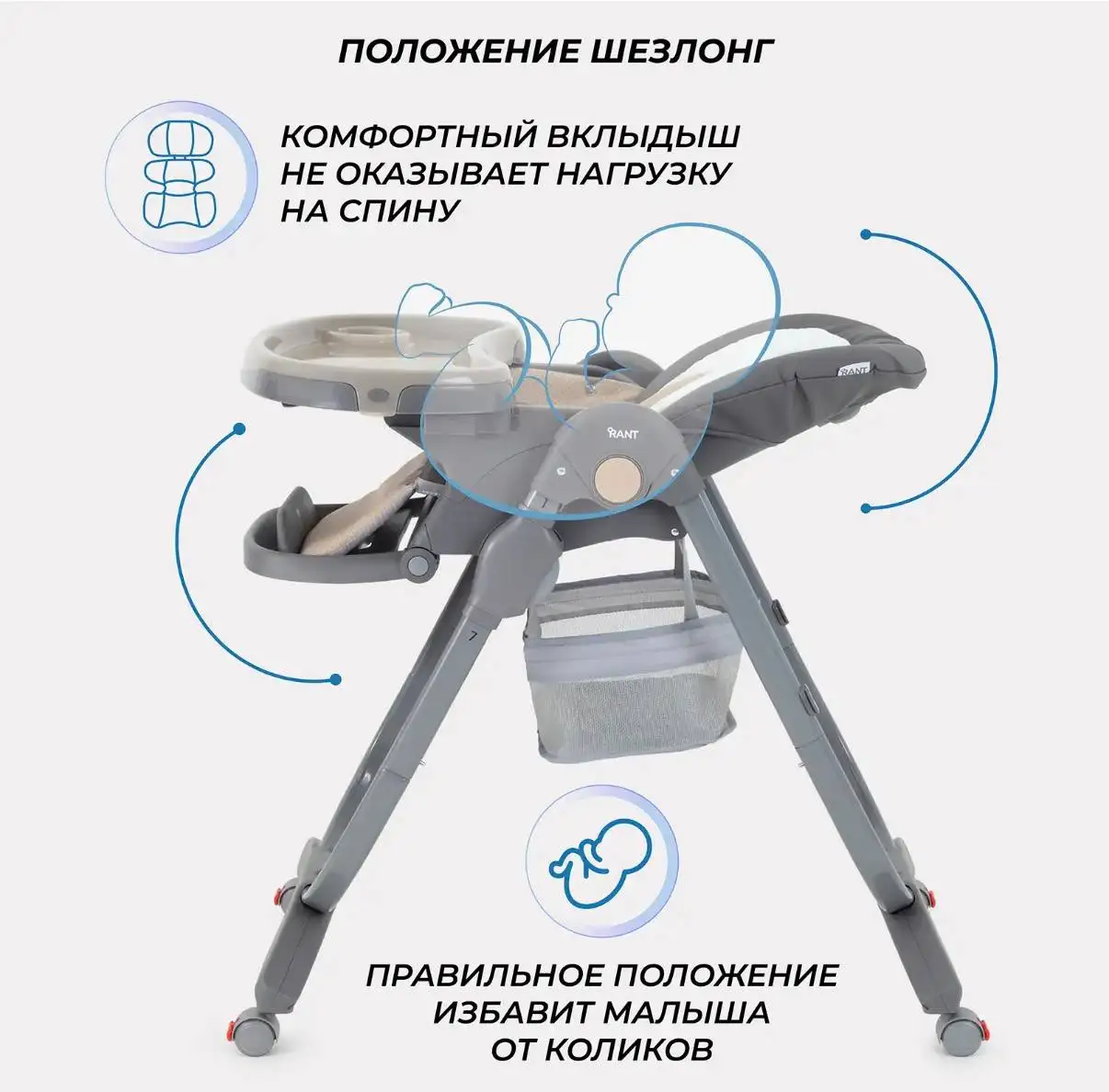 Продам стул-шезлонг для кормления ребенка - Стульчики для кормления (Товары для детей) в Сургут
