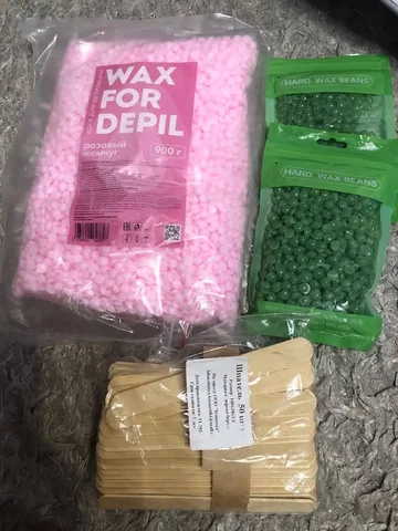 Воск для депиляции и шпатели - Профессиональная косметика для волос в Сургут