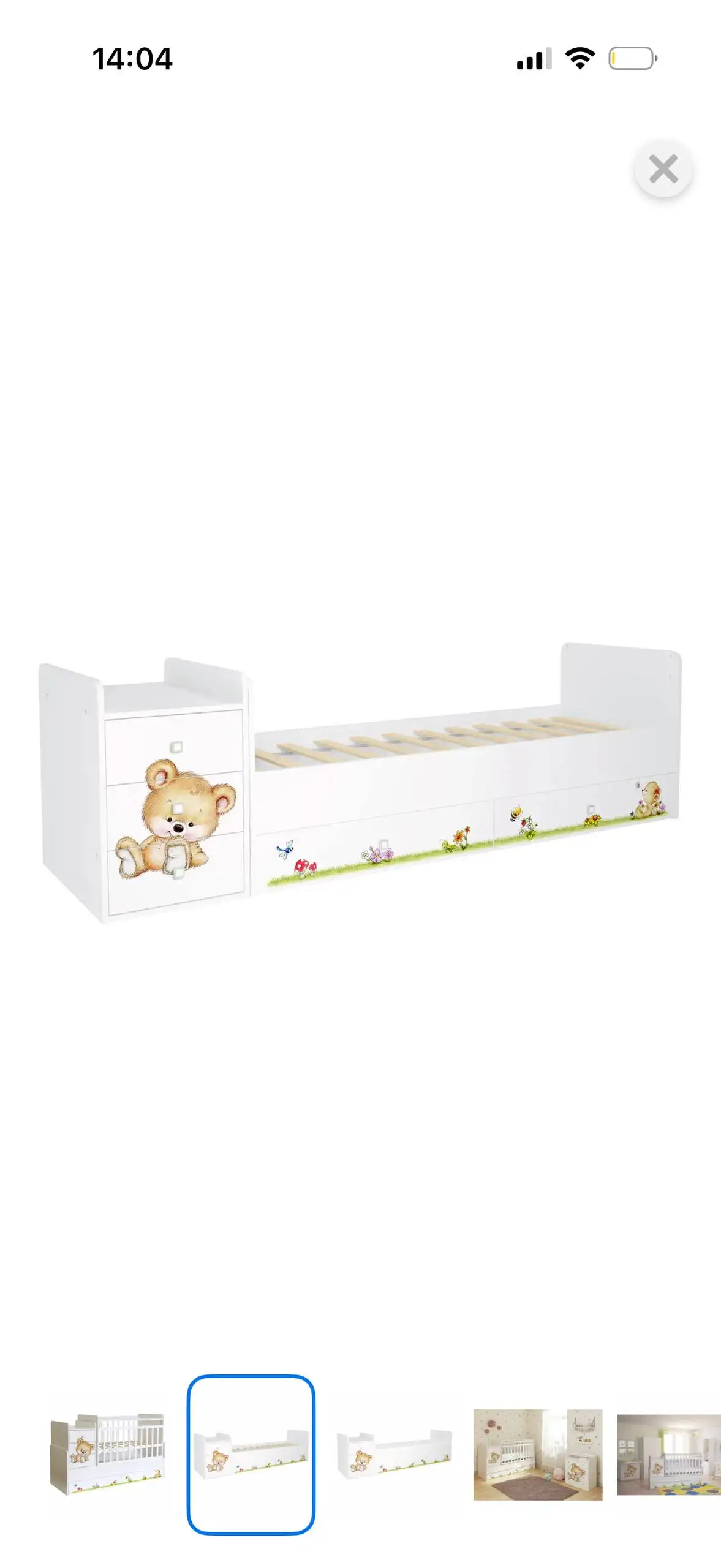 Детская кроватка с матрасом и пеленальным комодом - Товары для детей в Сургут