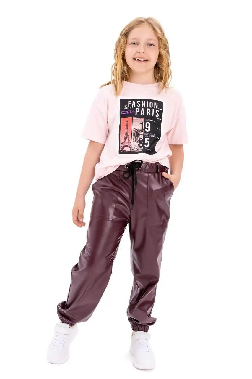 Кожаные брюки Карамелли для детей - Одежда для детей (Товары для детей) в Сургут