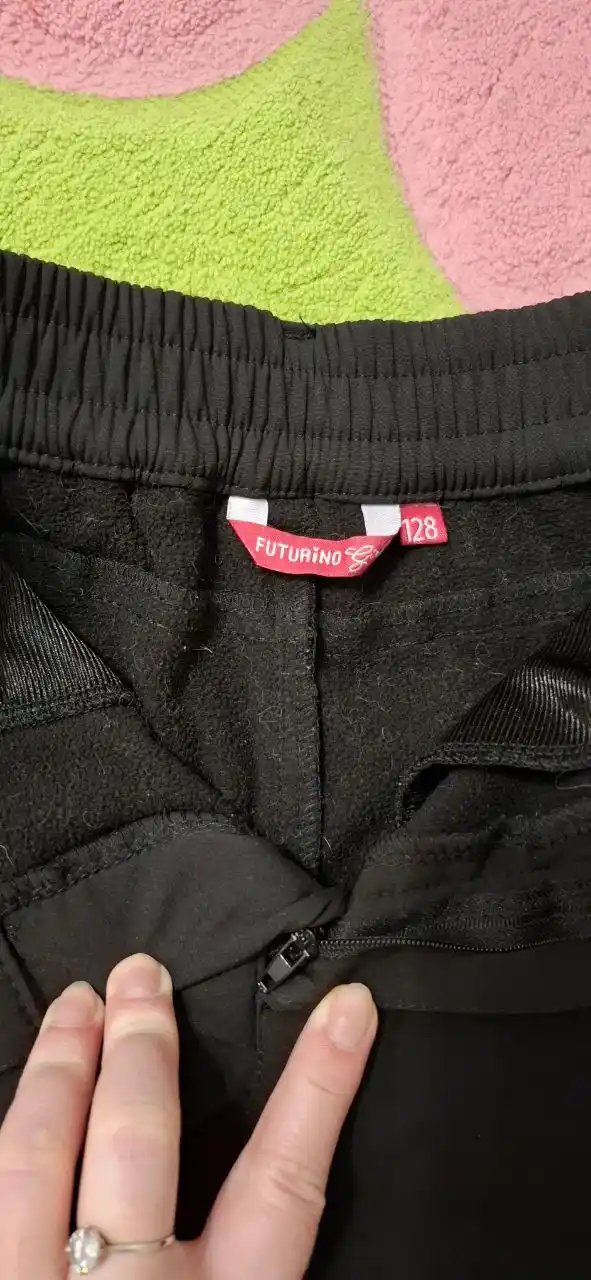 Непромокаемые штаны с начёсом для девочки