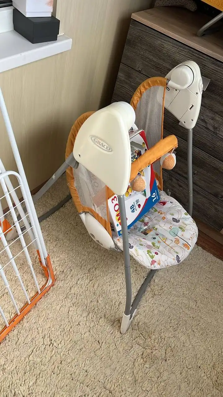 Детская качеля с капюшоном и маленькая качеля