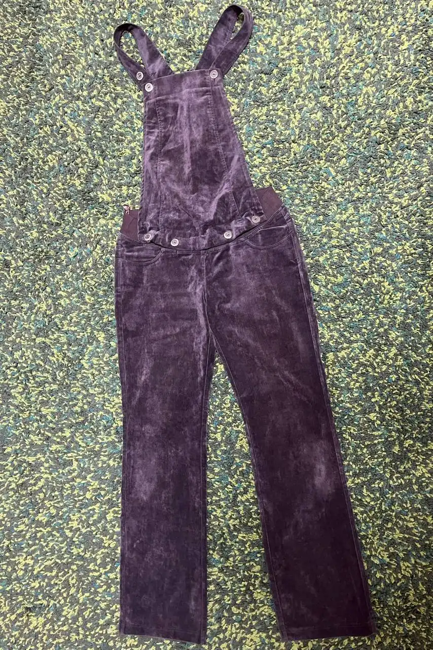 Вельветовый комбинезон для беременной