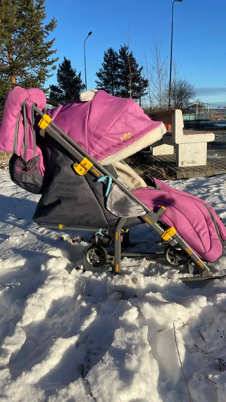 Санки-коляска комбинированная с облегченным каркасом