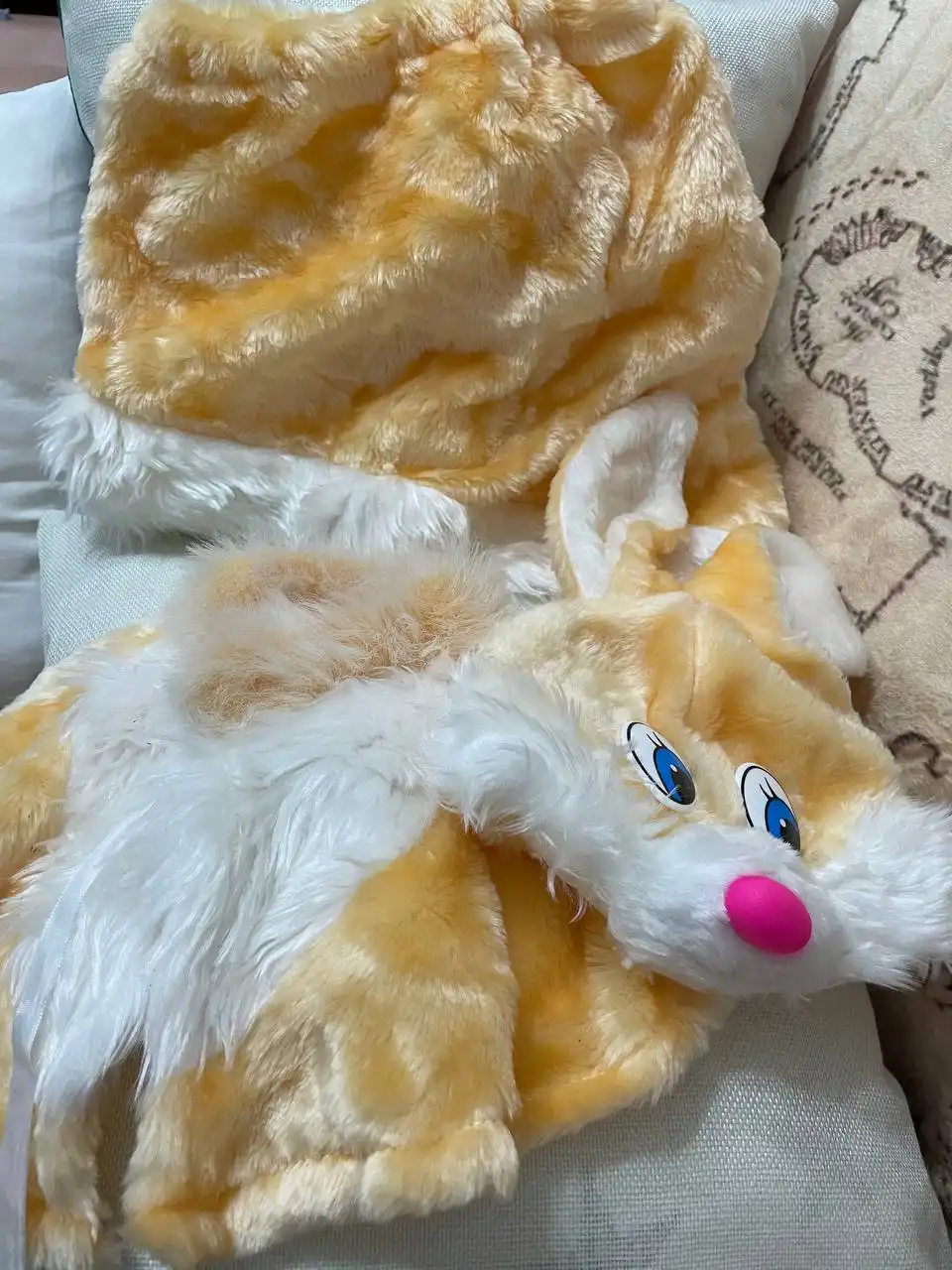 Новогодний костюм зайчонка для девочки