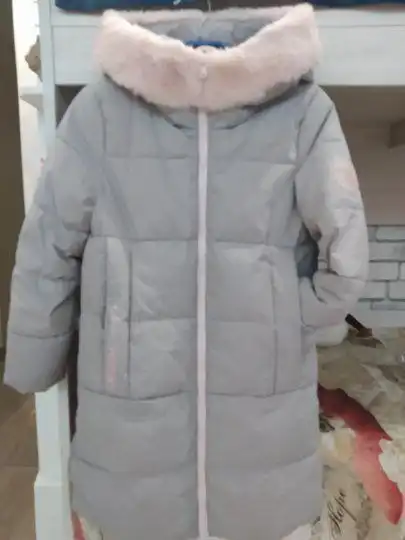Зимнее пальто для девочки размер 140