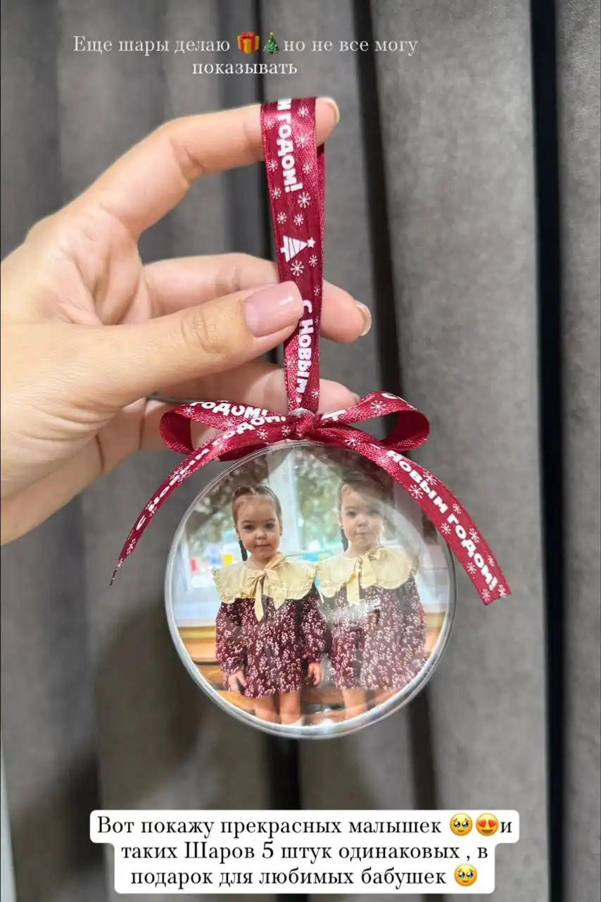 Ёлочные шары с фото на заказ - уникальный новогодний подарок