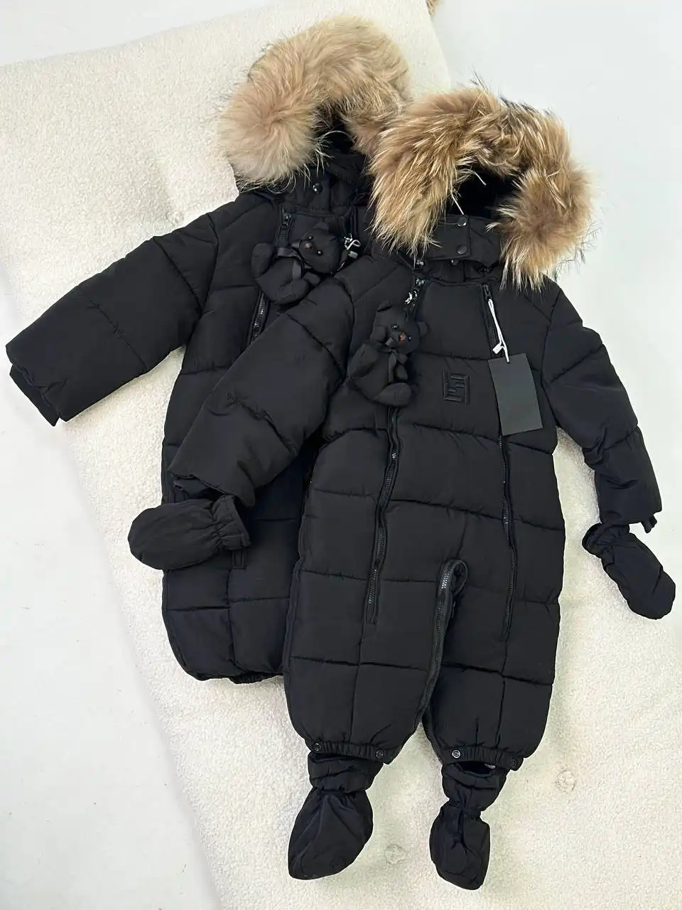 Зимний комбинезон-трансформер Black STYLE для малышей