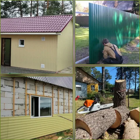 Услуги по установке заборов, спиливанию деревьев, обшивке дачных домиков и другим работам - Гравировка в Энгельс