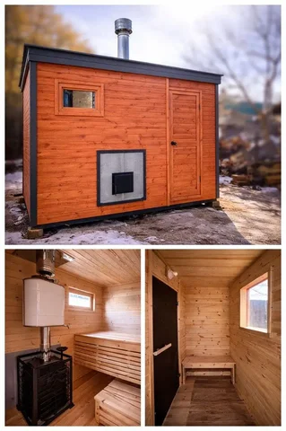 Каркасная баня 2,2×3,2 м с утеплением и печкой - Для дома и дачи в Неизвестно