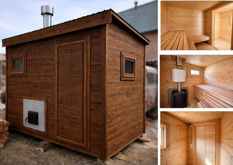 Мобильная баня-бочка из мини-бруса 2,2×3,2 м - частное объявление в Иркутск