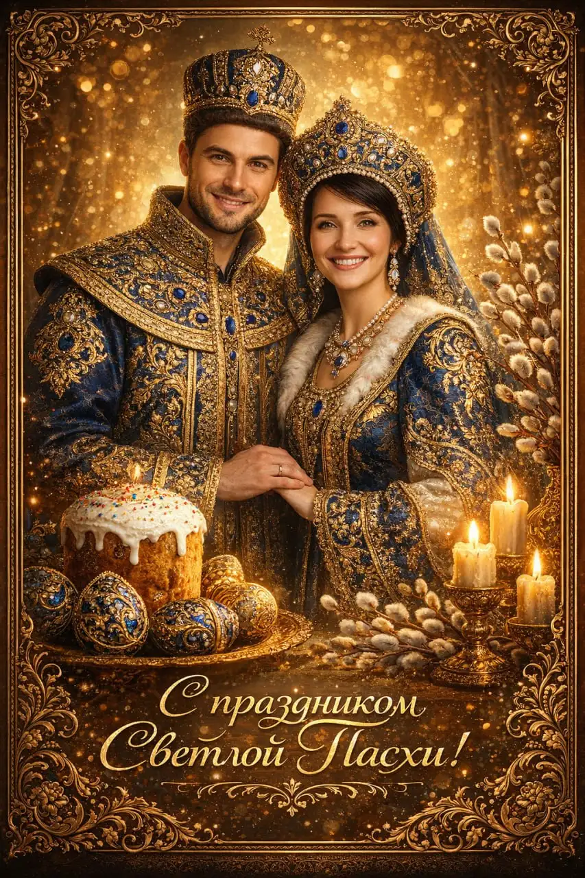 Персональная поздравительная открытка к Пасхе - Полиграфия/Дизайн (Услуги) в Иркутск