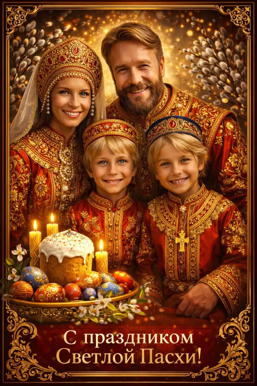 Персональная поздравительная открытка к Пасхе - Полиграфия/Дизайн (Услуги) в Иркутск