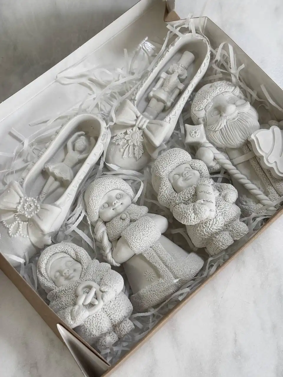 Наборы елочных игрушек из гипса для окрашивания