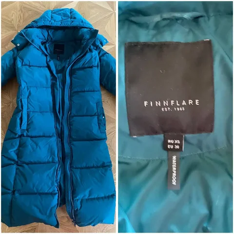 Теплый пуховик зеленый размер 42-44 - частное объявление в Тюмень