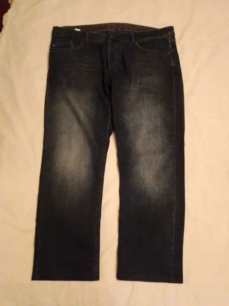 Мужские джинсы Climber, штаны из плащевки и крест из серебра