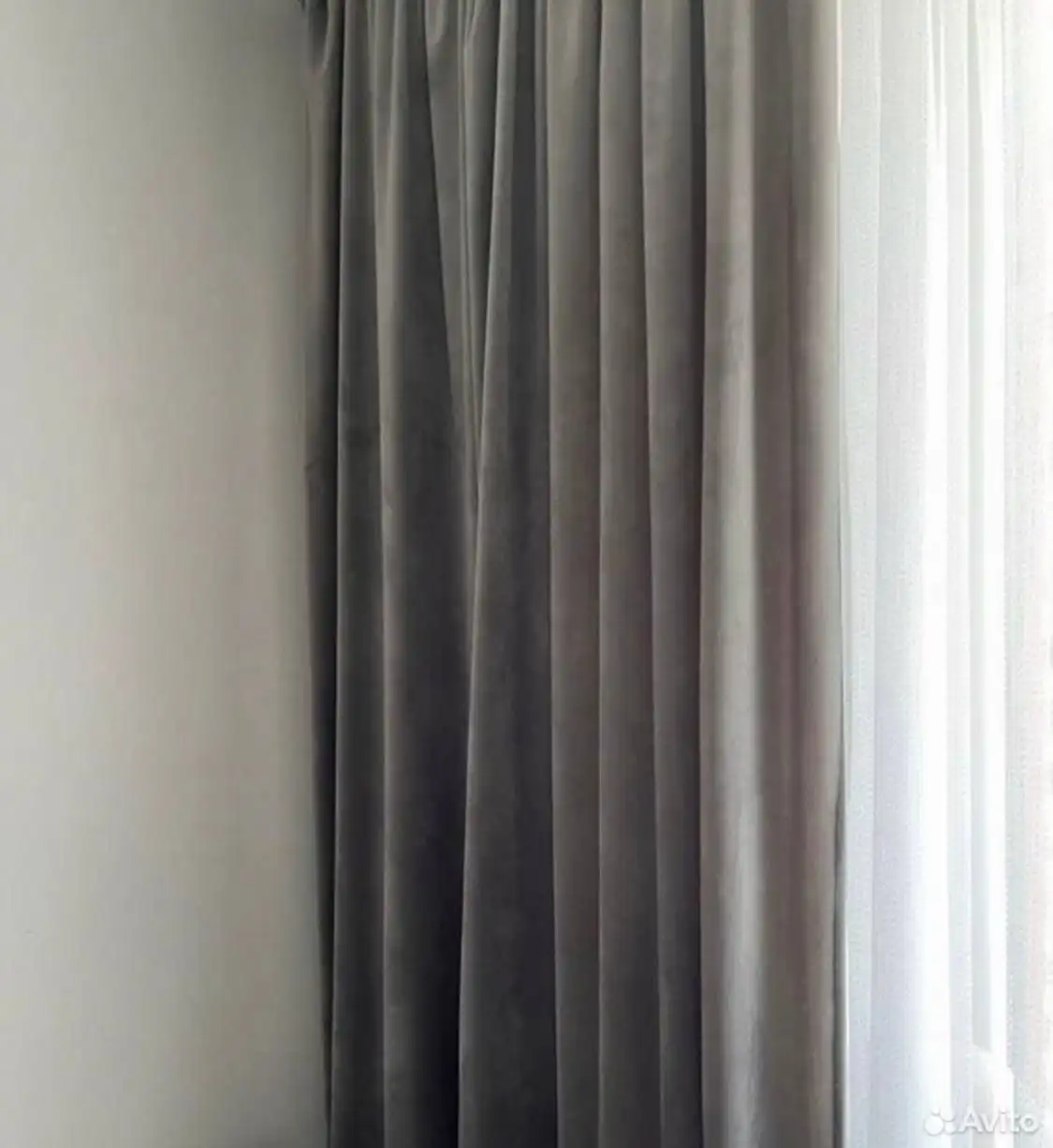 Продам комплект портьер велюр и тюль в сеточку