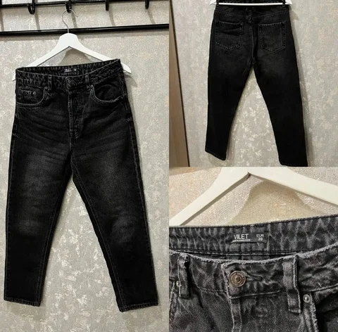 Женские джинсы VILET MOMS черный размер 38 - null в Тюмень