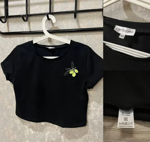 Продам новую женскую укороченную футболку I am pijama - Женская одежда в Тюмень